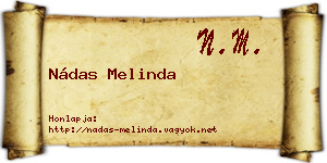 Nádas Melinda névjegykártya